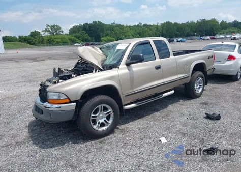 2004 Dodge Dakota Slt z USA, uszkodzony, nr VIN 1D7HG42N74S688982